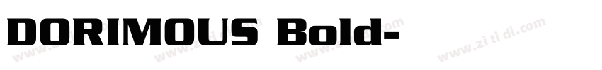 DORIMOUS Bold字体转换